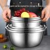 MIAOQIAO Thickened Stainless Steel Multi-use Kitchen Bowl