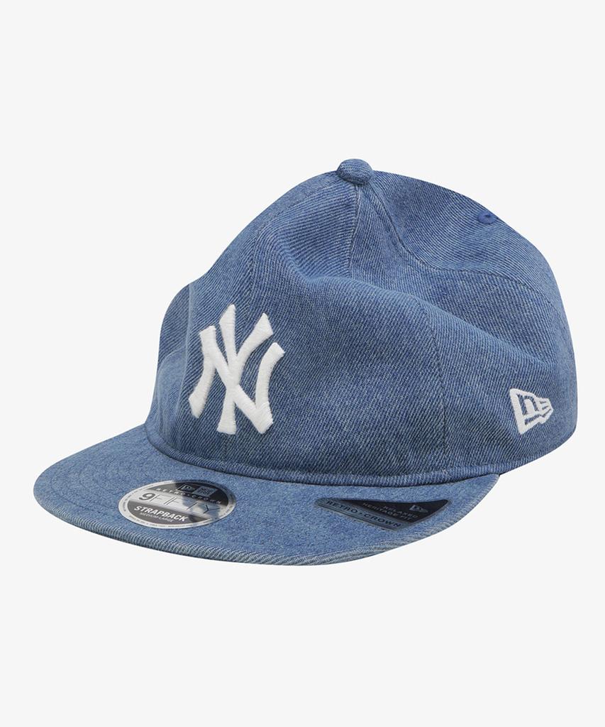 New Era Mlb New York Yankees Denim Basic Retro Crown Strapback Blue