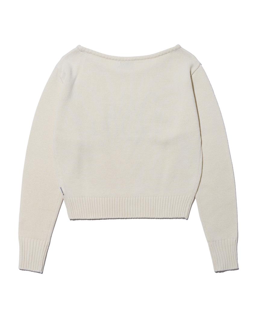 YOUHEE Youhee Off-Shoulder Knit Ivory