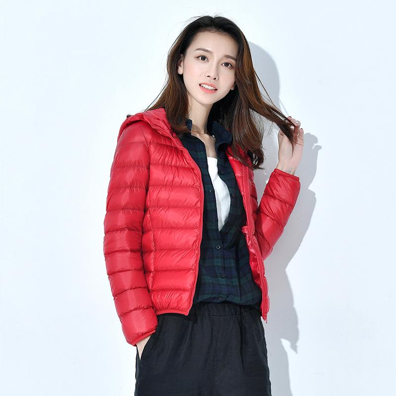 Women Spring Jacket Fashion Short Ultra Lightweight Packable Puffer Coats 15 Colors Female Down Warm Korean Slim Fit Parkas 5XL