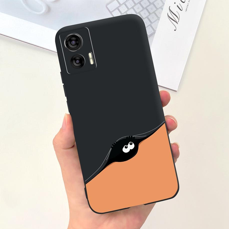 For Motorola Edge 30 Neo Case XT2245-1 Cute Cartoon Cat Painted Bumper Soft Silicone Cover For Motorola Edge 30 Lite 2022 Fundas