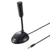 Sanwa Supply High Sensitivity PC Microphone for Mini Plug 3.5mm 4-Pole Non-Directional MM-MC31