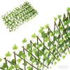 Outdoor Garden Plant Climbing Trellis Retractable Wooden Fence Imitation Ivy Privacy Screen Fence Trellis