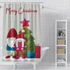 Home Shower Curtains For Bathroom Waterproof Curtain Fabric Modern Nordic Style Living Room Winter Decoration Merry Christmas