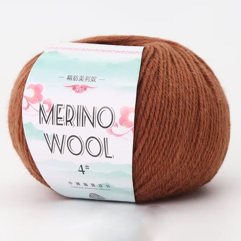Premium Wollknäuel 50g Mitteldickes Garn Handgestrickt DIY Häkeln Pullover Schal Garn Merinowolle Wollknäuel