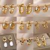 Boucles d'oreilles étoile en acier inoxydable pour femmes, tendance, nouveau modèle de luxe, couleur or, bijoux d'oreille, cadeau, pendientes mujer, 2024