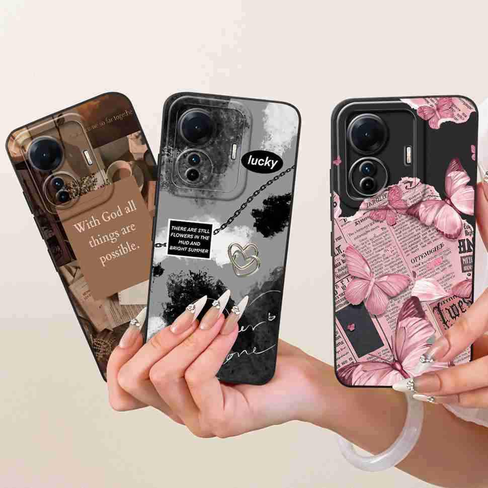 For vivo S15e 5G V2190A Case Colorful Painted Flowers Silicone Cover For Vivo S15e VIVO S15E 5G 6.44" Full Protection Bumper