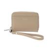 Milagro Round Zip Card Wallet In Shrink Leather with Strap (Wallet, Mini Wallet, Card Case, Coin Purse, Billfold, Card Holder, Leather) SL-SH-2824