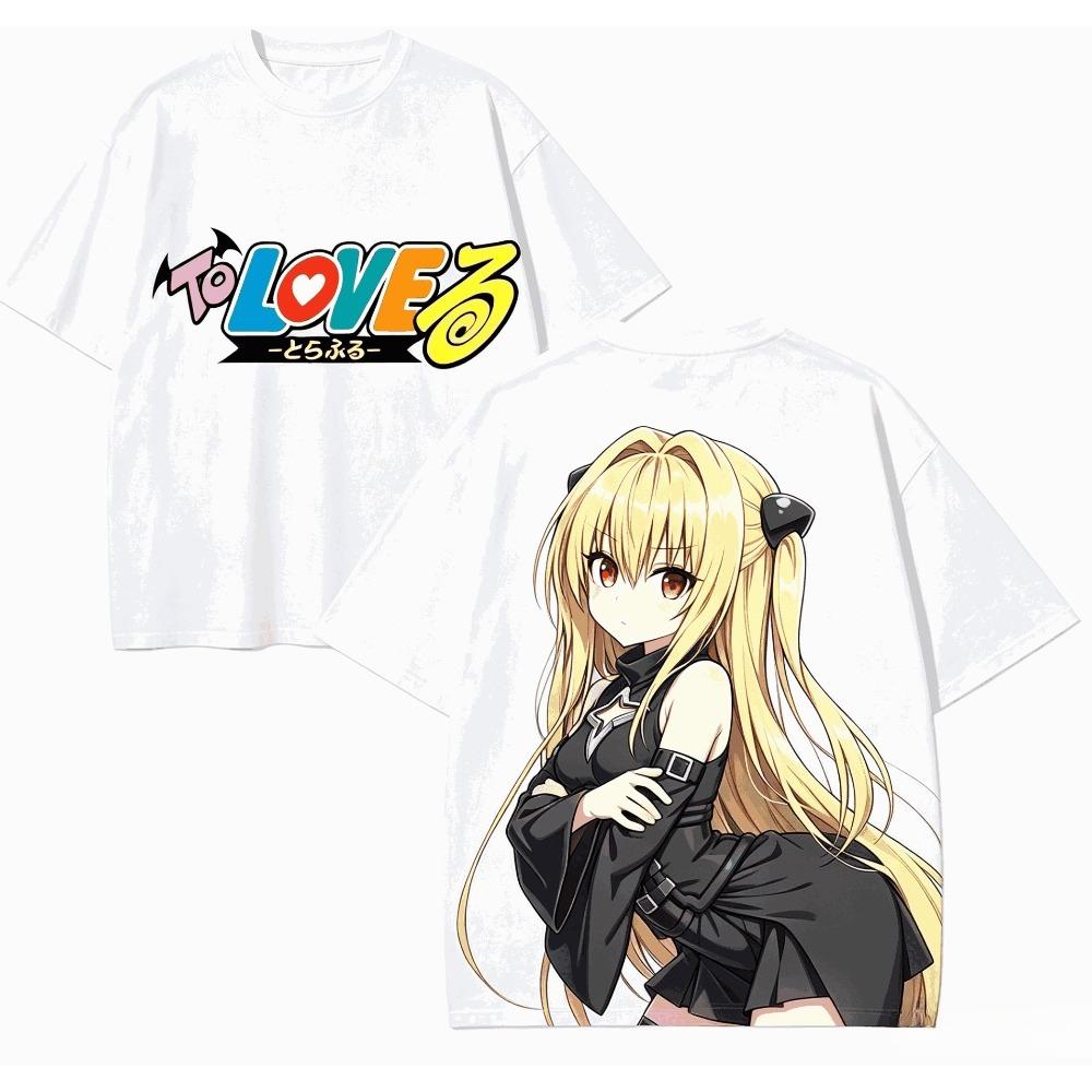 To LOVE-Ru Shirt Vintage Washed Unisex Oversized Romantic Comedy Streetwear Soft Cotton Short Sleeve Tee Gift Clothing Tops Hot