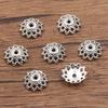 Antique Silver Flower Spacer Beads: Multi-Style, Hollow Design for DIY Bracelets & Necklaces
