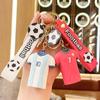 Exquisite Football Star Jersey Keychain Ornament & Bag Charm