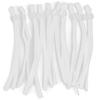 200pcs Elastic Bands Adjustable Buckle Stretchy Earloop Rope String Cord for SewingWhite Flat