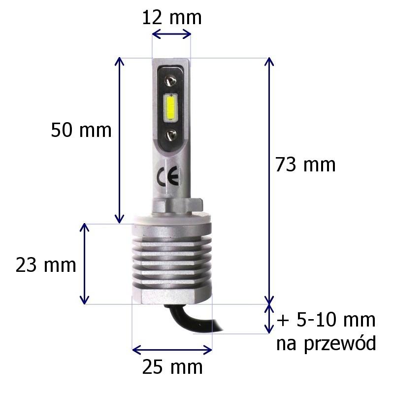 H27, 880, 881, 886 LED Bulbs 9V-30V CANBUS CSP Set of 2, New, Off-Road