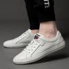 Fashion Luxury Brand Men Shoes Genuine Leather Men Sneakers Solid Color Casual Shoes Male Vulcanize Shoes Comfortable Mens Flats