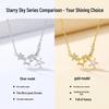 Star Tassel Rhinestone Necklace: Elegant Titanium Steel Clavicle Chain for Women