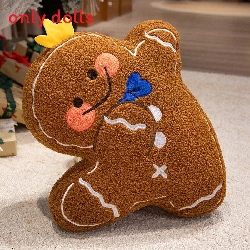 Weihnachts-Lebkuchenmann Plüschtier mit PP-Baumwolle für Kinder und Feiertagsgeschenke