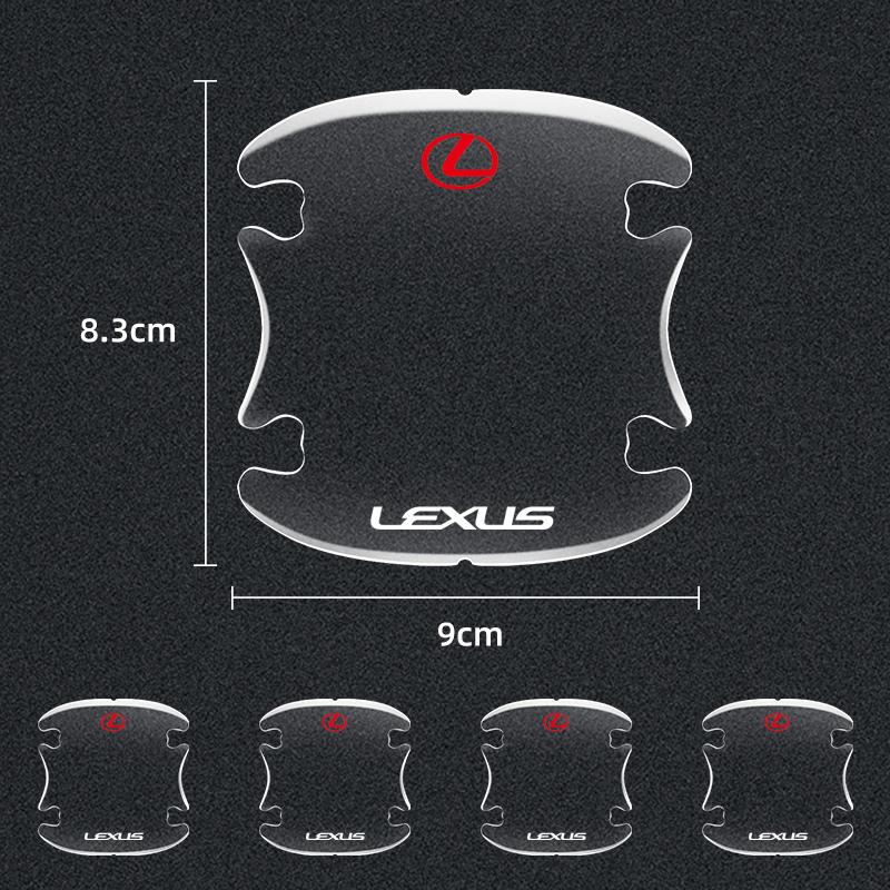 Car Door Bowl Handle Protector Stickers Transparent Anti-scratch Film For Lexus EX300H RX450H IS300H ES300H NX RX GS Al20 UR1