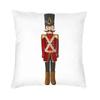 Nutcracker Soldier Toy Christmas Gift Cushion Cover Sofa Home Decorative Square Pillow Case 45X45Cm