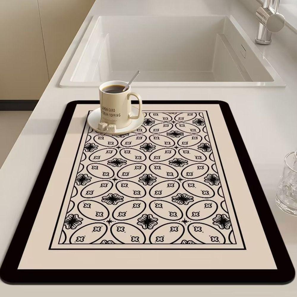 Tapis égouttoir absorbant tapis de Table sans lavage tampons pour la vaisselle Machines à café tapis de séchage bol