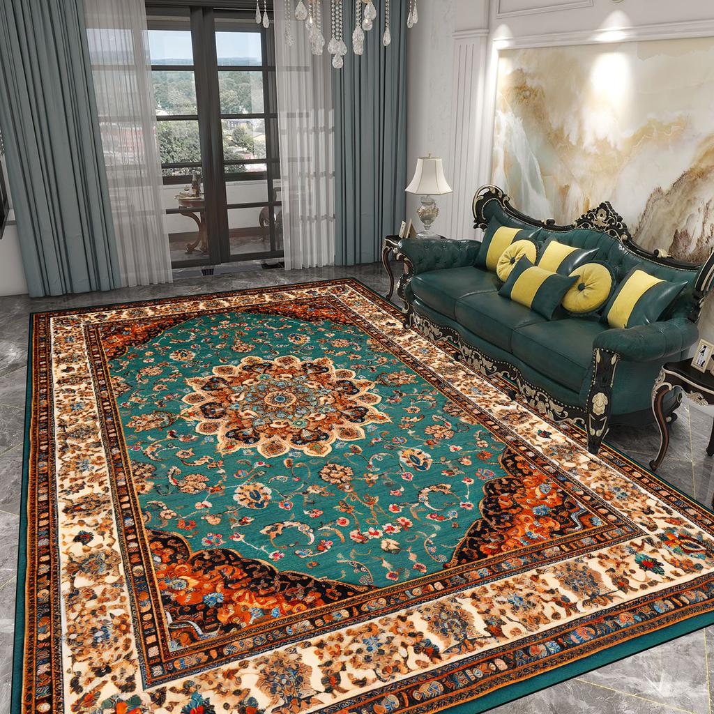 Persia Vintage Carpet Large Area Living Room Decoration Rugs Classic Light Luxury Bedroom Decor Rug Non-slip Washable Floor Mat