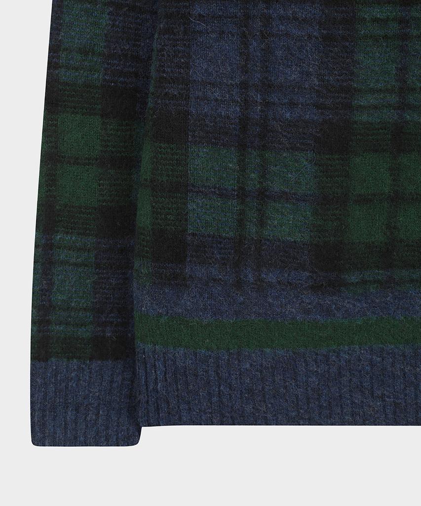 BROOKS BROTHERS Brushed Wool Blackwatch Tennis Sweater (Multi) (Bbwnmm38797Ew)