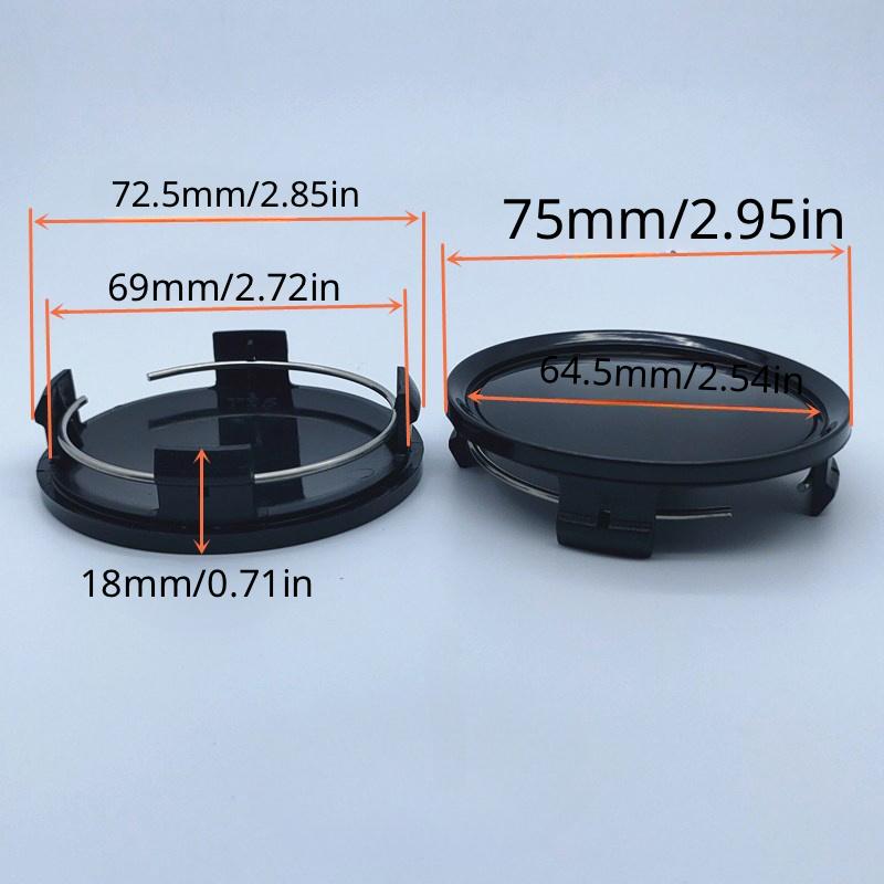 4pcs Car Modified Hub Center Cover 75MM Outer Diameter Hub Cover Plated Wheel Cover for Mercedes Maybach Wheel Center Logo Cover Wheel Cover