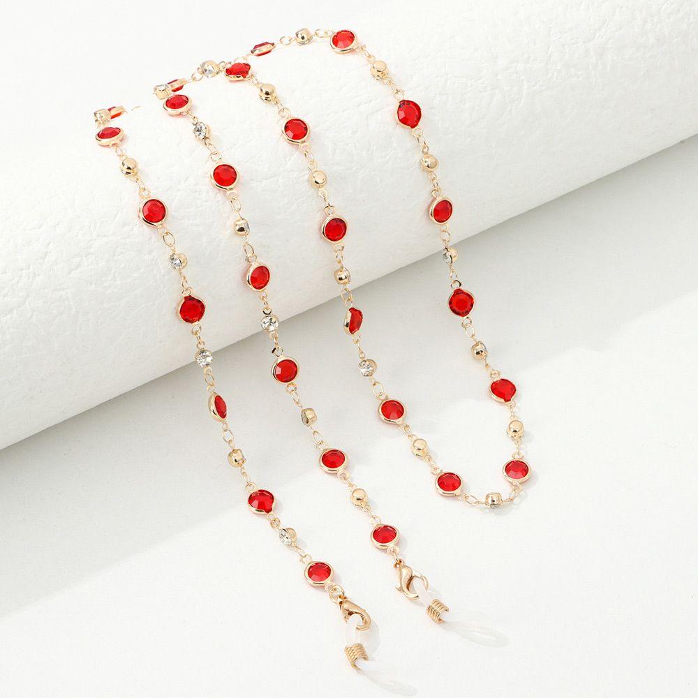 Vintage Long Crystal Eye wear Accessories Eyeglass Lanyard Glasses Chain Glasses Necklace