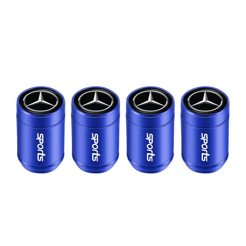 Hub Cap 4Pcs Car Wheel Tire Valve Cap Dustproof Cover Hubcap For Mercedes Benz AMG GLC GLE CLA GLB GLK GLS W204 W205 W206 W211 W212 W213