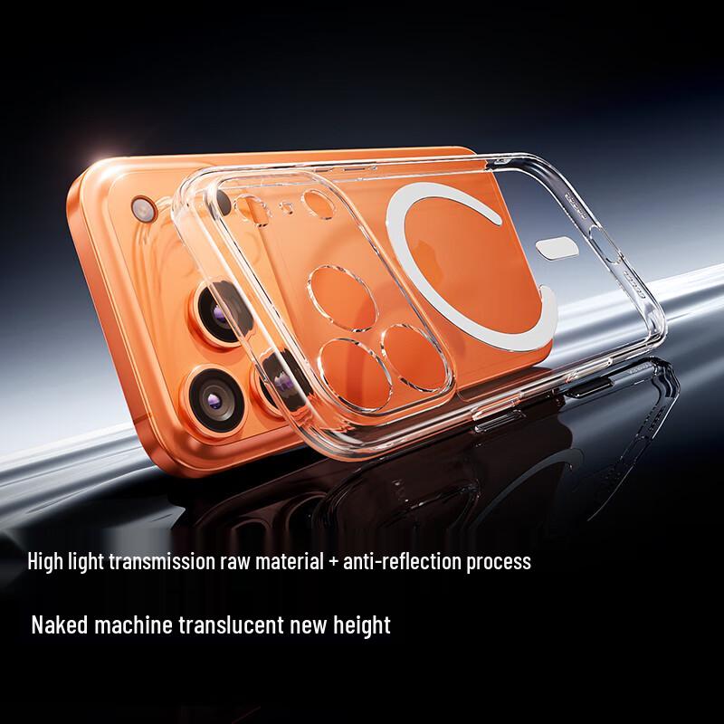 Ugreen Magnetic Clear Case with AI Button for iPhone 17 Pro Max