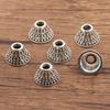 Antique Silver Flower Spacer Beads: Multi-Style, Hollow Design for DIY Bracelets & Necklaces