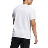 T Shirts Men's White Crew Neck Moderate Straight Fit HE7410