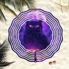 Mandala Owl Wind Chime 2D Metal Art Decor with 360 Swivel Hook for Outdoor Garden Patio Yard No Power Needed Easy To Hang
