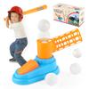 Sportspielzeug für drinnen und draußen für Kinder, Baseball-Übungsmaschine, Interaktives Fußtritt-Aufschlag-Übungsgerät für Eltern und Kinder, Wurfspielzeug