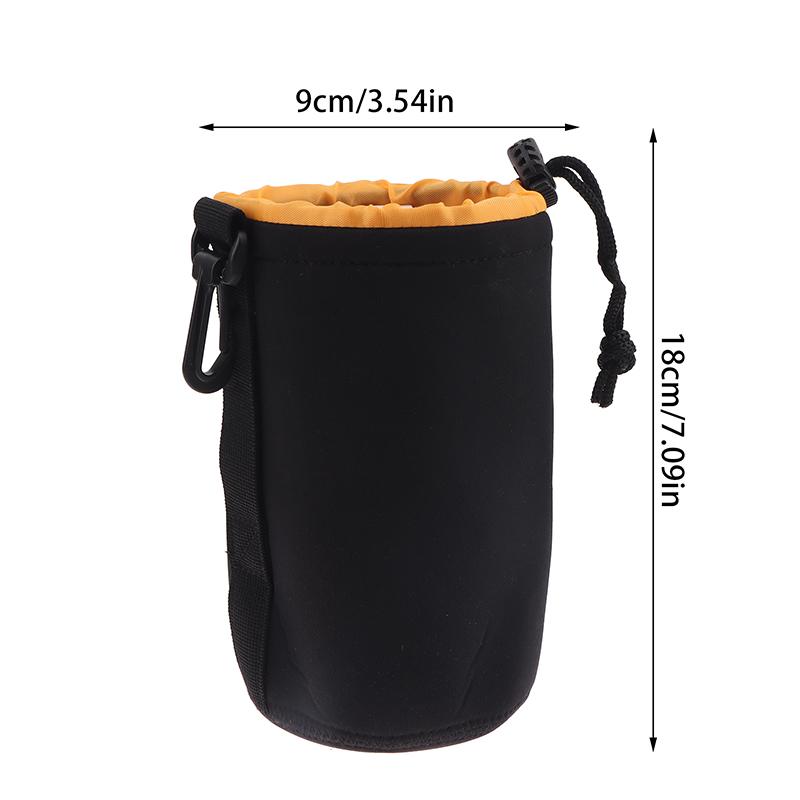 1Pc Neoprene Camera Lens Pouch Bag Waterproof Soft Shockproof Video Digital Camera Lens Case For Most Models