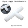 Plastic Material T-Hose Fittings Reducer Joint White 4-8mm