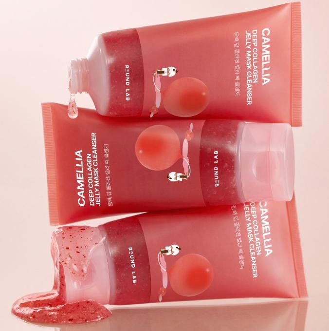 ROUND LAB Camellia Deep Collagen Jelly Pack Cleanser 150ml – Moisturizing & Elasticity Care Cleanser