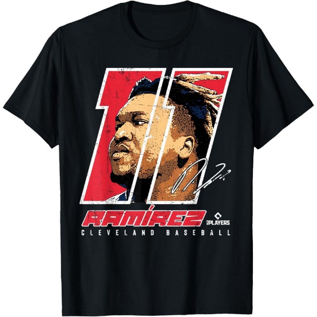 Jose Ramirez - Silhouette Enriquito Cleveland MLBPA T-Shirt