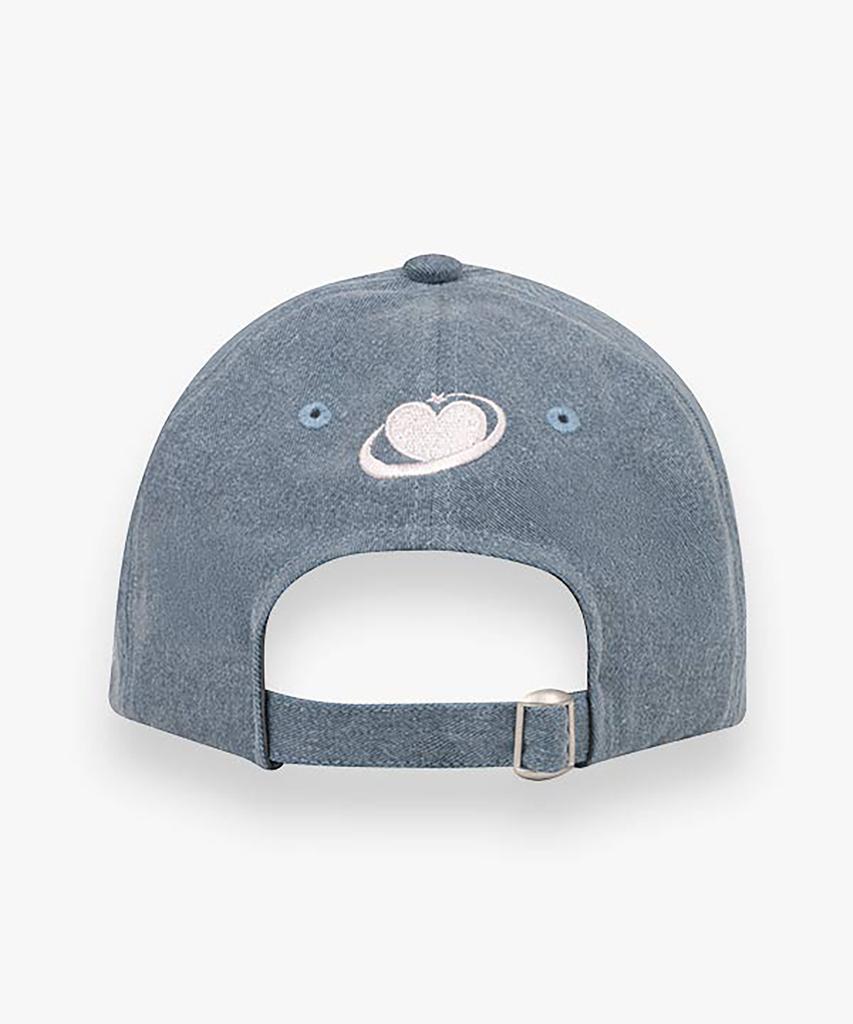 Muun Jewel Heart Tiara Ball Cap (Denim)