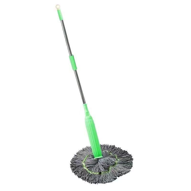 Hands-Free Self-Wringing Rotating Mop for Wet/Dry Use - Quick Squeeze & Vertical Storage