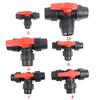 Pe Three-Way Fast Connection Pipe Valve Plastic Valve T-Type Valve