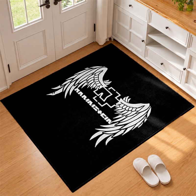 Rammstein Carpet Door Mat for Living Room or Bedroom Protective Mat Under Chair Office Decoration Christmas Gift Birthday Present