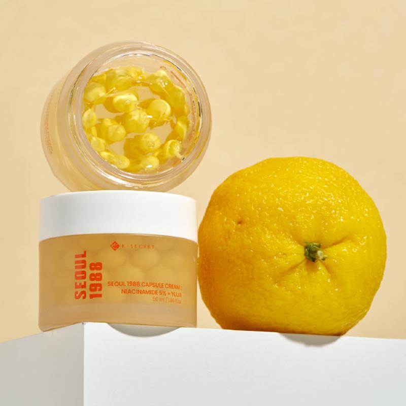 K-SECRET Seoul 1988 Creme Cápsula: Niacinamida 5% + Yuja 50ml