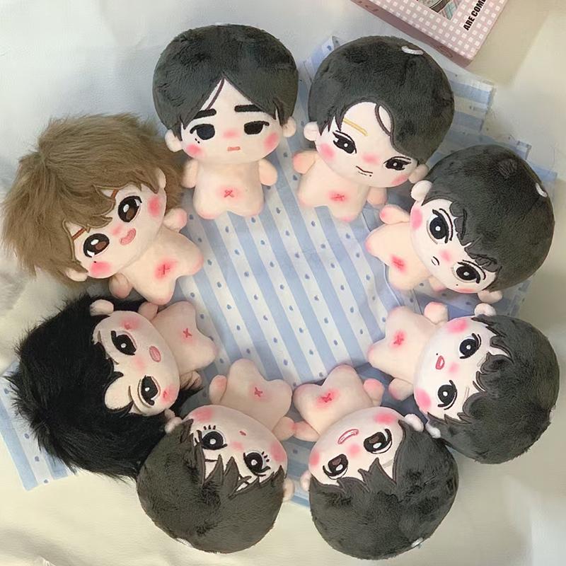 10cm Kawaii Nackte Plüsch Baumwollpuppe Idol Stofftier Super Star Figurpuppe Niedliche Anime Gaming Peripherie Körperpuppe für Mädchen Geschenke