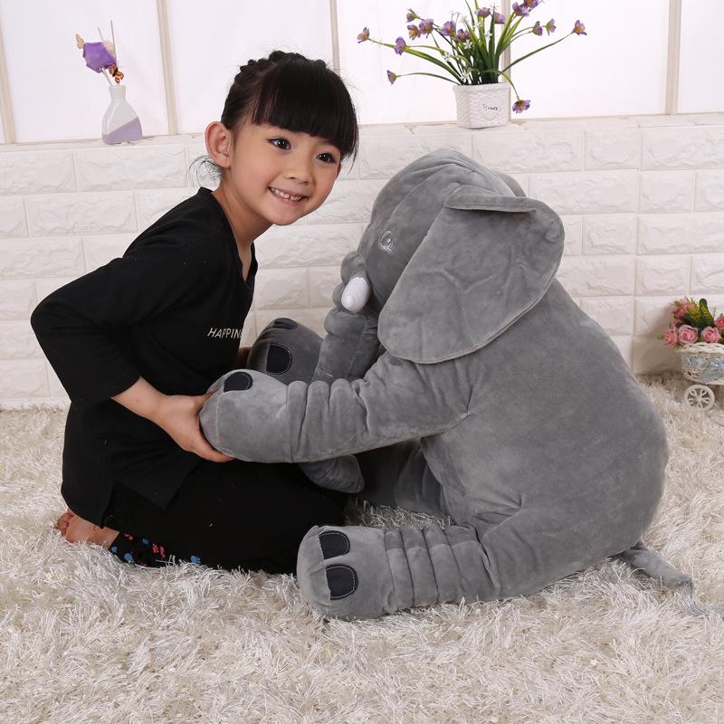 Beruhigendes Elefanten-Plüschkissen Schlafpuppe Kuscheltier Grauer Elefant Weiche Plüschtiere