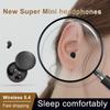 2024 Ultra Mini Görünmez Uyku Kablosuz Kulaklık Küçük Kulaklıklar Gürültü Önleyici Gizli Spor Oyun Kulaklıkları HD HIFI Bas Ses Kulaklık Kayar Kapak