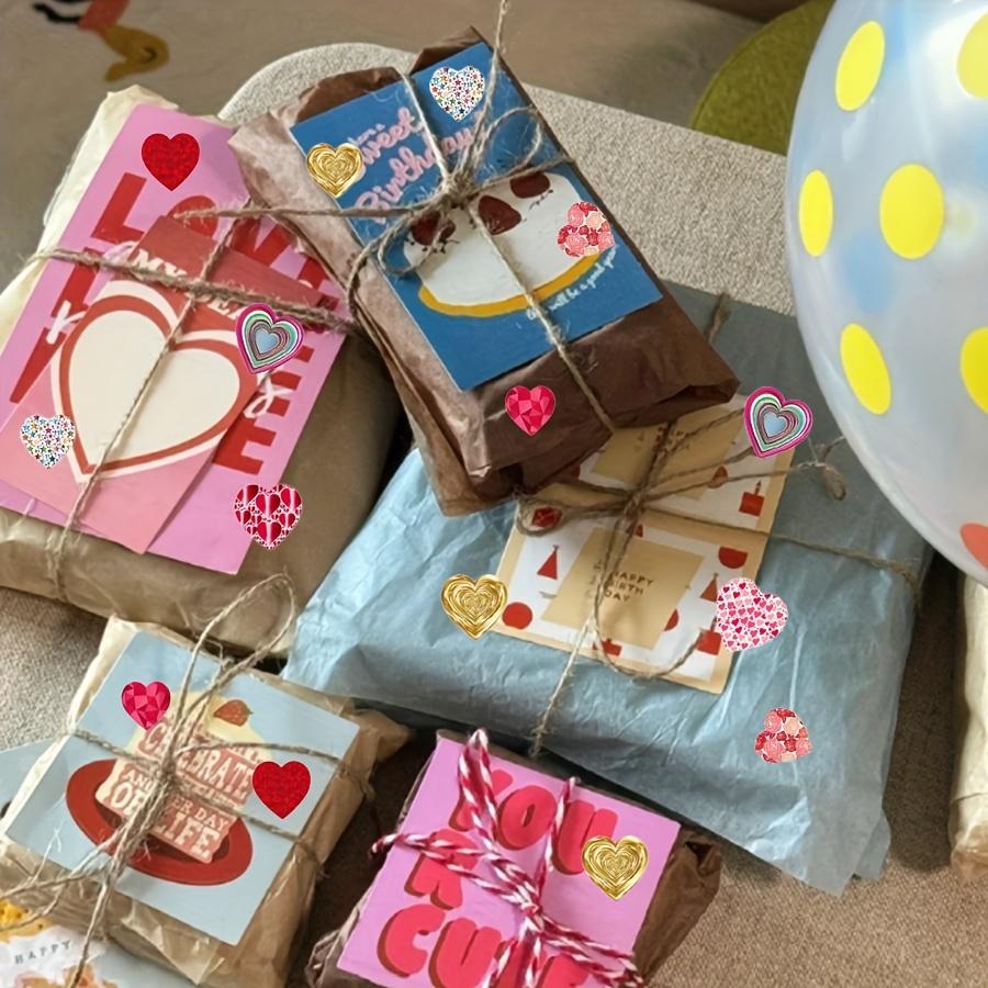 500pcs/roll - Pink Love Stickers, Heart-shaped Stickers, Love Labels for Valentine's Day, Mother's Day Weddings, Envelope Gift Packaging Decorations