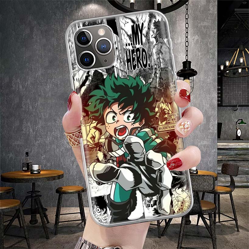 My Hero MHA Deku Soft Phone Case For IPhone 18 11 17 Air 16E 16 Pro Max 15 + 14 Plus 13 Mini 12 Apple 7 SE 8 Fundas Coque 11 17 Air