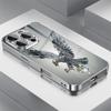 Luxuriöse, schlanke Kristall-Adler-Glas-galvanisierte Handyhülle für iPhone 17 16 16 Pro 15 15 Plus 15 Pro 14 14 Promax 13 12 11.