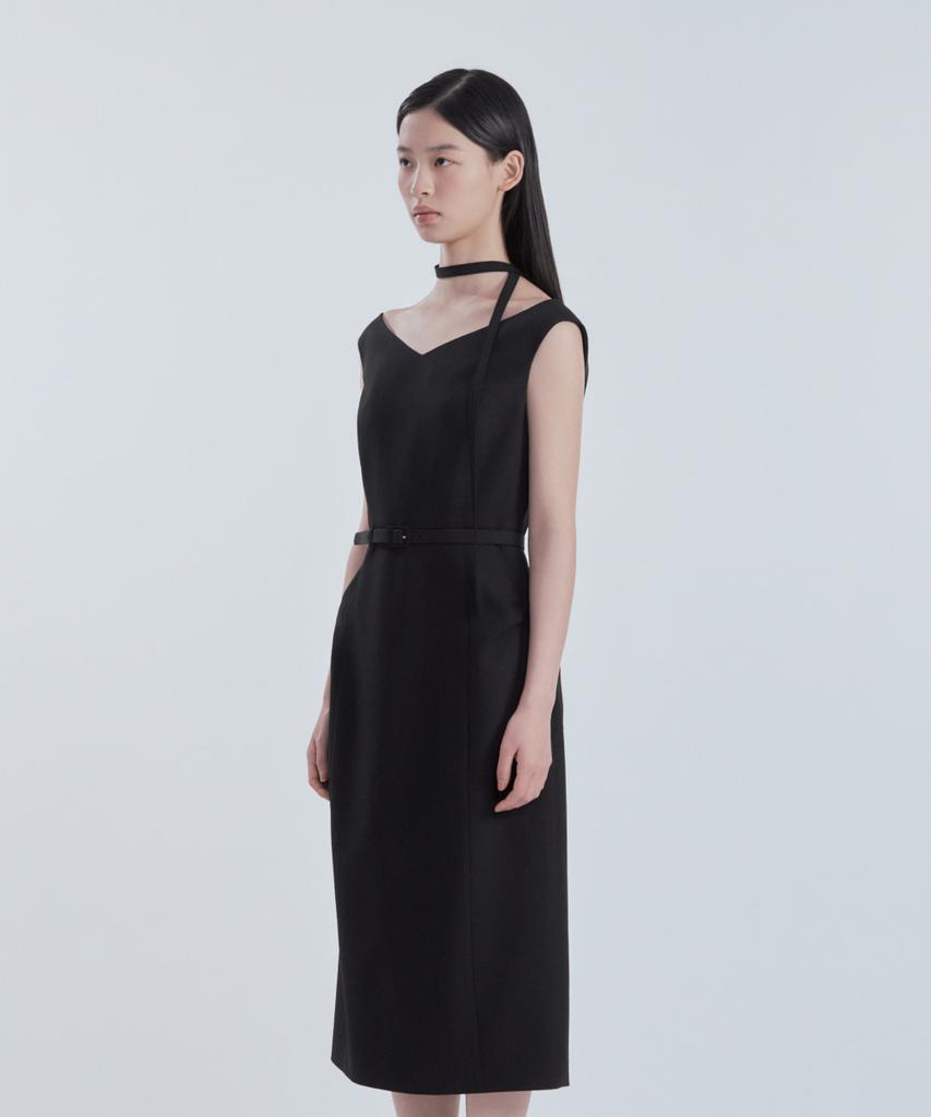 Mausolleum Sienna Semi Off-Shoulder Maxi Dress - Black