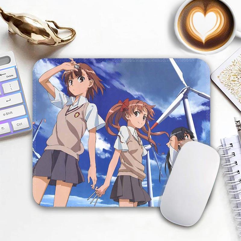 A Certain Magical I_Index Standard Anime Mouse Pad Edge Stitched Small Mousepad Gamer Travel MousePads Non-Slip Office Mousemat